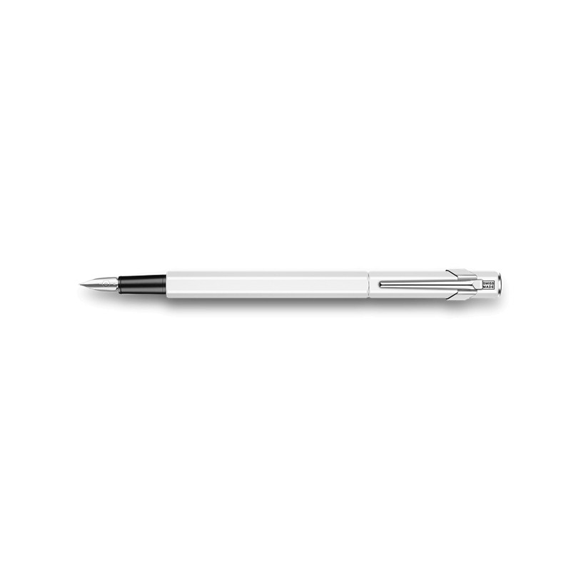 Caran D'Ache Fountain Pen 849 Metal White Medium nib