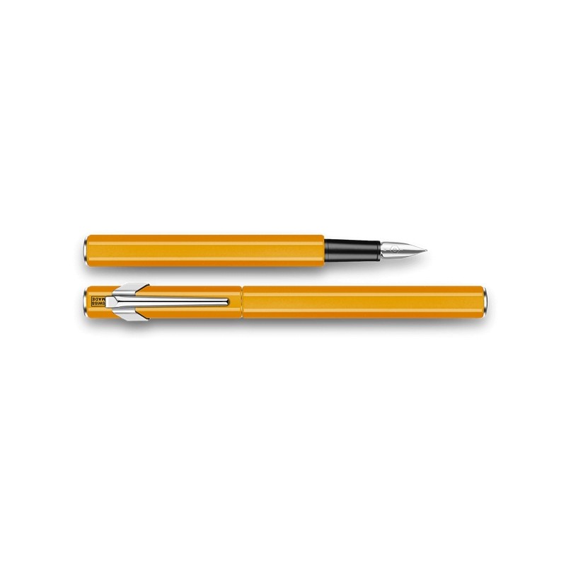 Penna stilografica Caran D'Ache 849 Arancio Fluo pennino M