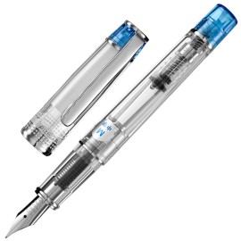 Pilot Prera Clear Light Blue Fountain Pen - Fine nib