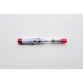 Pilot Prera Clear Red Fountain Pen - Fine nib