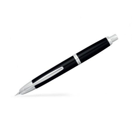 Pilot Capless Rhodium Trims Fountain Pen Black Medium nib