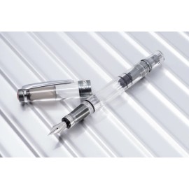 Penna stilografica Twsbi Diamond 580 AL R Nickel Gray pennino F M7447060