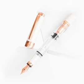 Penna stilografica Twsbi Diamond 580 White Rose Gold II pennino F M7449020