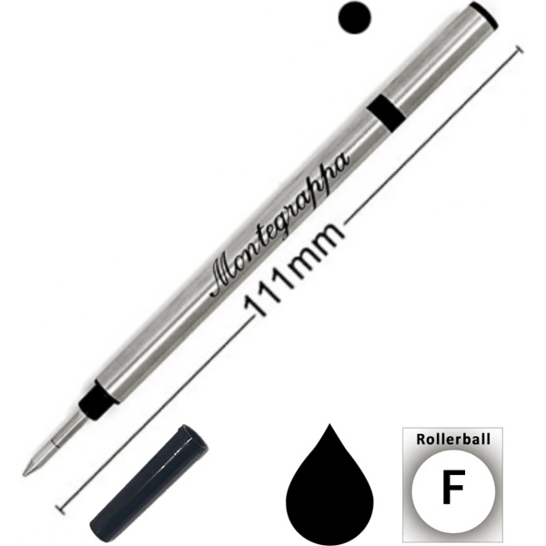 Refill Roller Fine 0.7 mm Nero Montegrappa Fits Limited