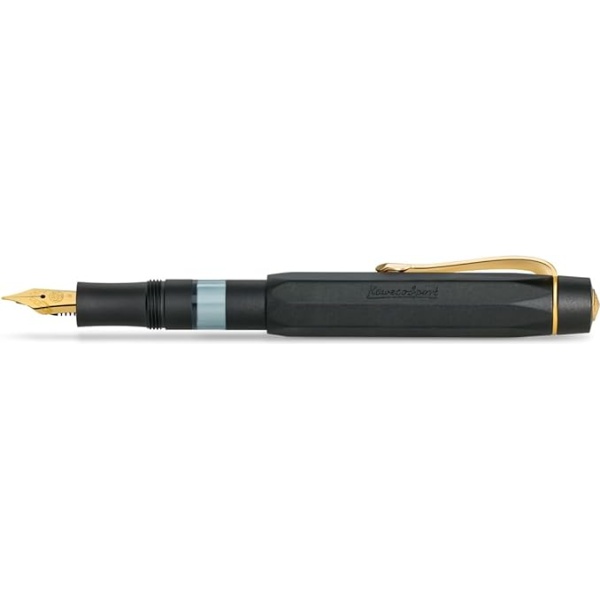 Kaweco Piston Sport AL 钢笔入门套装黑色/金色笔尖 M