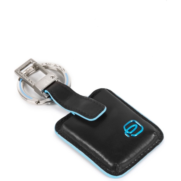Piquadro Portachiavi con CONNEQU in pelle Blu Square AC3954B2/N