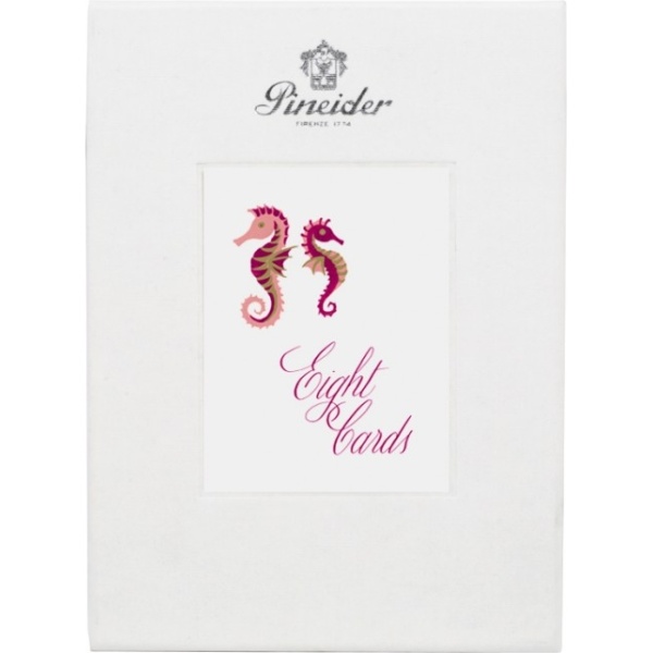 Buste e cartoncini Pineider Box 8 cards + 8 envelopes "FISHES"