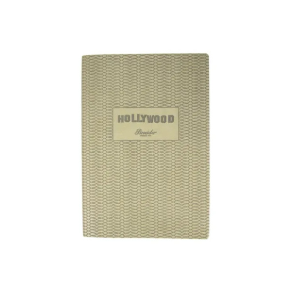 Pineider Taccuino a righe Hollywood Ivory-Malva