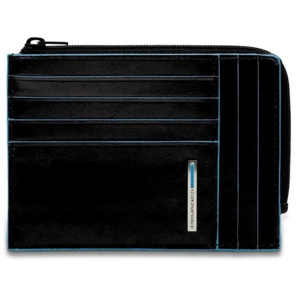 Portafoglio Piquadro Bustina porta carte di credito Blue Square nero PU1243B2R/N
