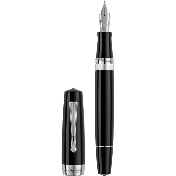 Penna stilografica Montegrappa Elmo 02 Plus Black Pennino Fine