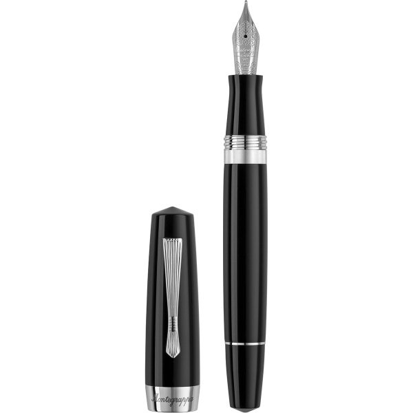 Montegrappa Elmo 02 Fountain Pen Plus Black Fine nib 14k