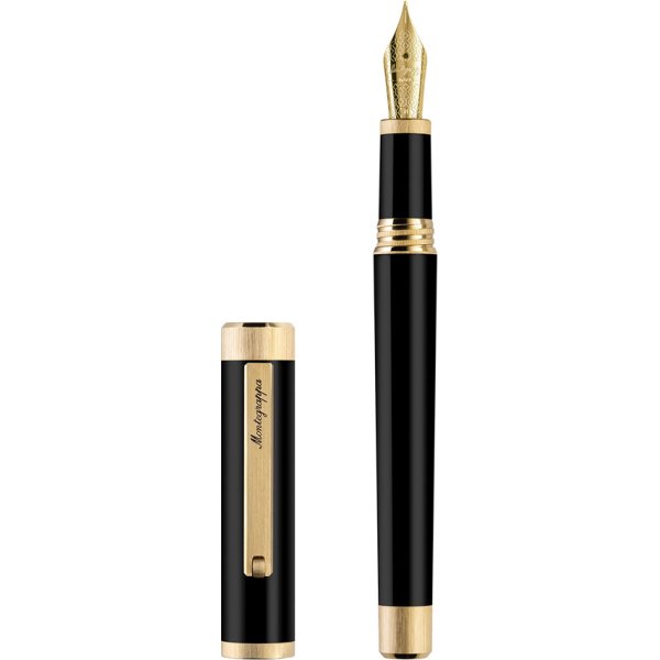 Montegrappa Zero IP Fountain Pen Yellow Gold Fine nib