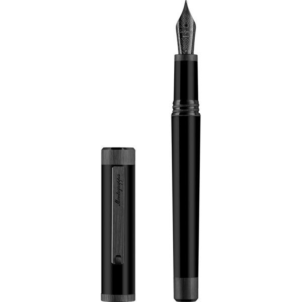 Penna stilografica Montegrappa Zero IP Ultra-Black Pennino F
