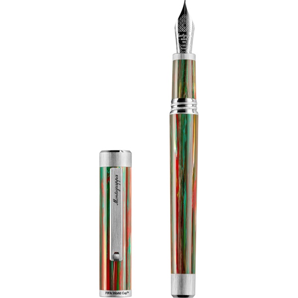 Montegrappa Zero Fifa Mexico Fountain Pen Fine gold nib 14K Limited Edition