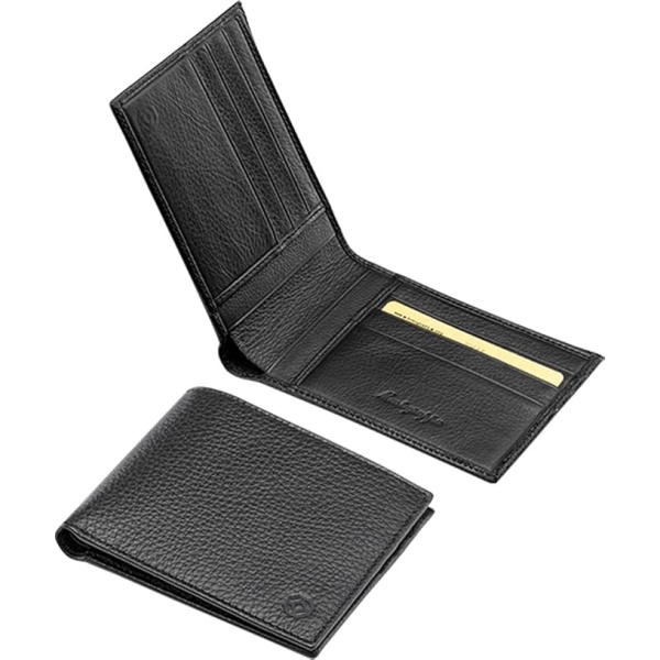 Portafoglio in pelle Montegrappa Nero